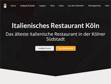 Tablet Screenshot of italienisches-restaurant-koeln.de